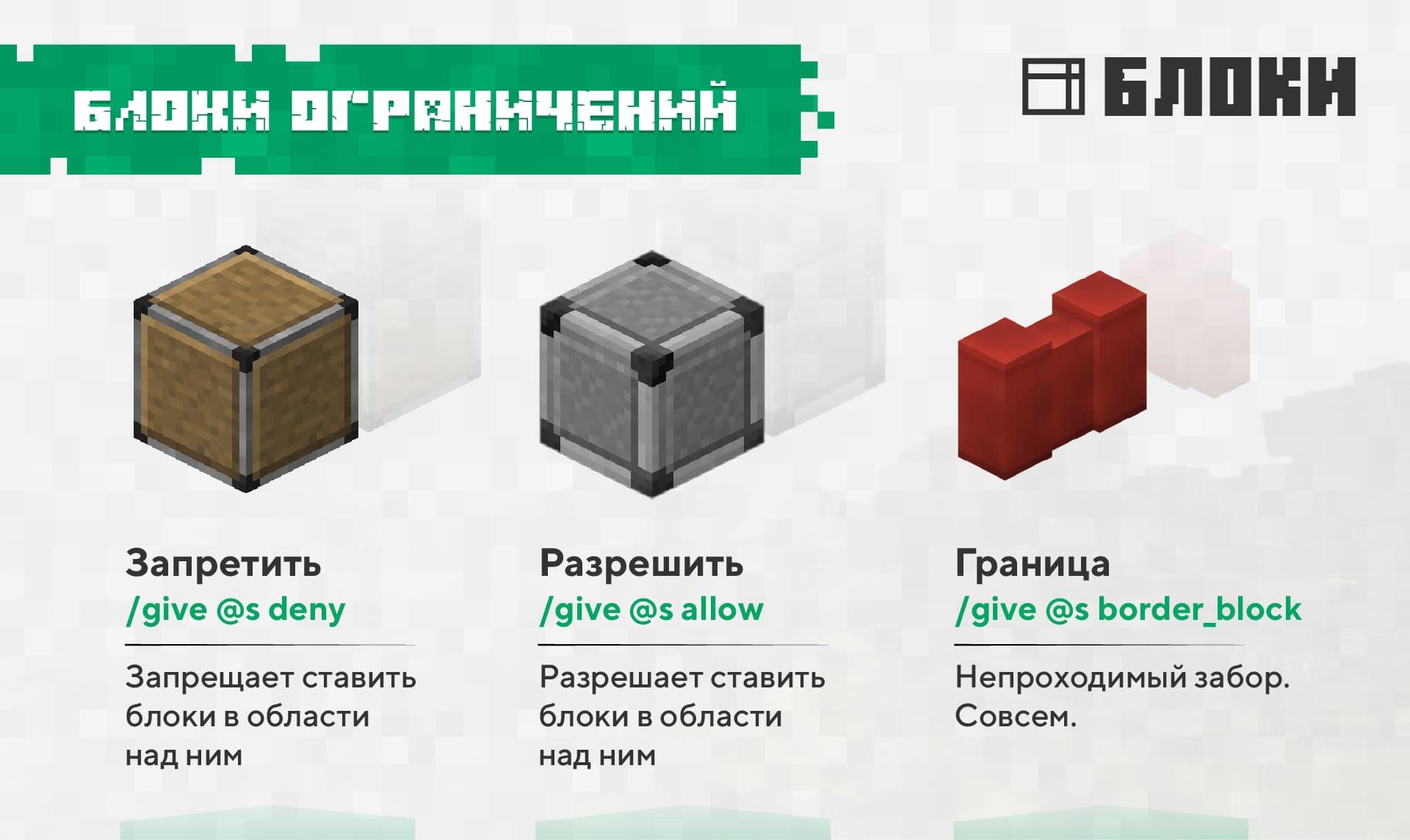 Блоки из Education Edition.