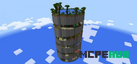 Карта Паркур в башне Minecraft PE