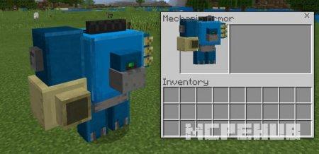 Инвентарь в 27 слотов у механического робота