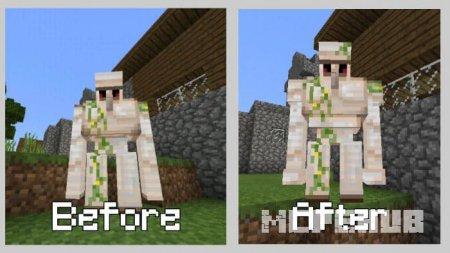 Улучшенные текстуры железного голема, которые стали более детализированными