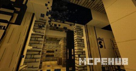 Запутанный коридор на карте по мотивам Бенди