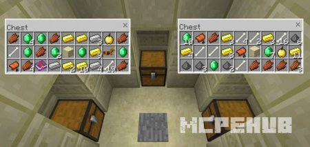 Большое количество полезного содержимого в сундуках из пустынного храма