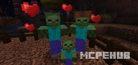 Мод: Разведение зомби для Minecarft PE