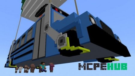 Множество игроков летят на боевом автобусе из Fortnite