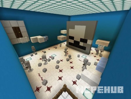 Уровень паркура со скелетами