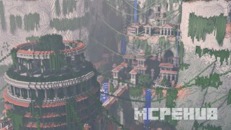 башня в центре заброшенного города