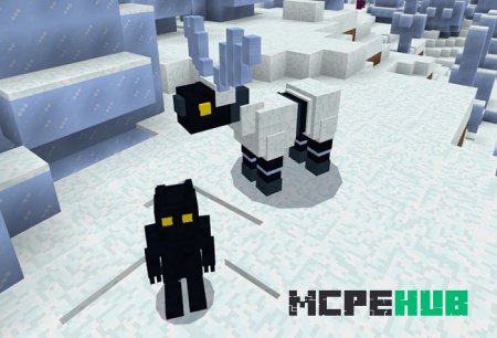 Сора и Олень в снежном биоме