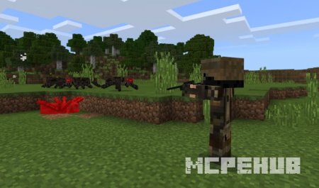 Солдат сражается с пауками, используя уникальные способности