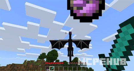 Огненный шар, выпущенный младенцем Дракона Края летит прямо на игрока