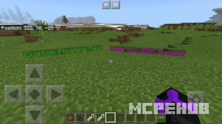 Мод: Плавающий текст для Minecraft PE