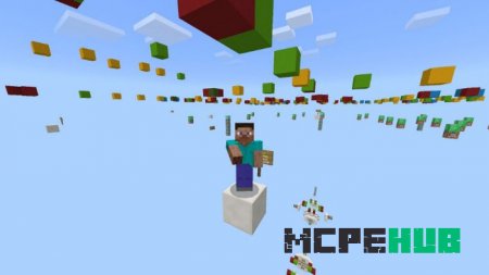 Карта: Не смотреть вниз! для Minecraft PE