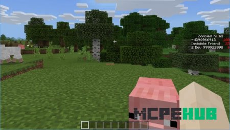 табло в игре Minecraft