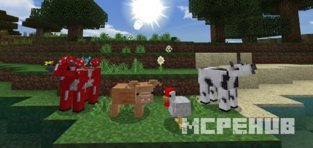 Изменённые текстуры многих животных