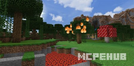 Новые более реалистичные текстуры огня и лавы