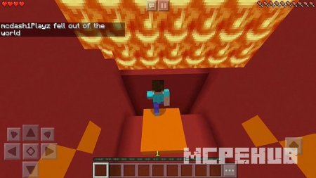 Карта: Сбежать от лавы для Minecraft PE