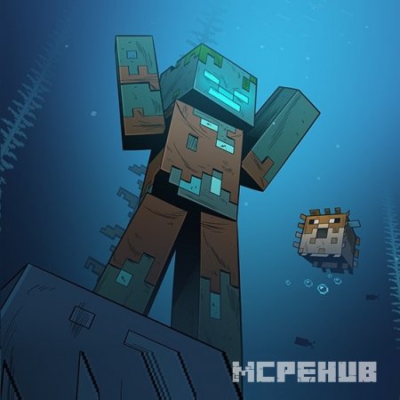 Большой утопленник в Minecraft
