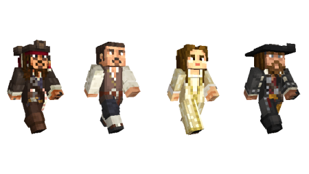 скины персонажей фильма Пираты Карибского Моря