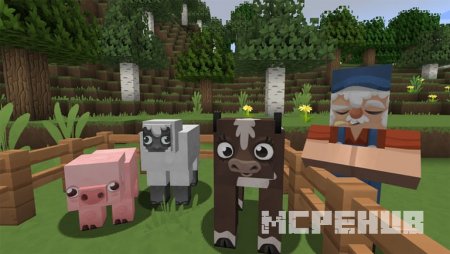 мультяшные мобы в Minecraft