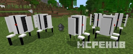 Турели, заменяющие криперов в игре