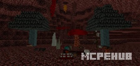 Деревья и другие декоративные предметы, добавленные в Нижнем мире