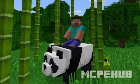 Мод: Приручаемые панды для Minecraft