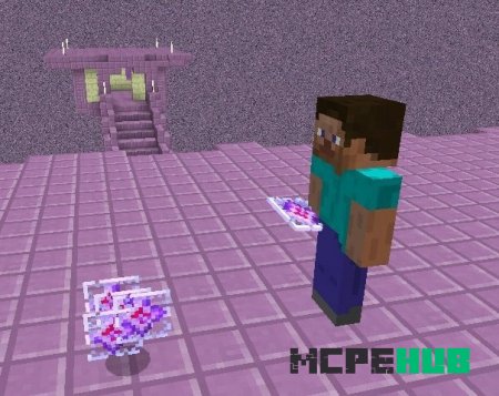 Игрок с кристаллами эндера, добытыми из тела Короля Края