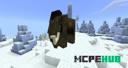 Мамонт, появившийся в ледяном биоме