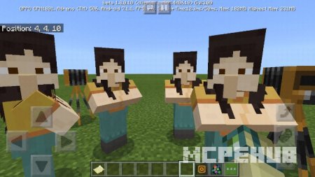 Несколько деревенских жителей со странными скинами