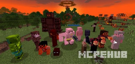 Мод: Новые мобы для Minecraft (1.8)