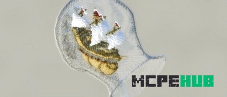 Корабль в вазе в Minecraft Bedrock