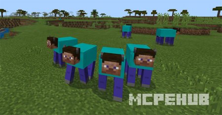 Мод: Корова-Стив для Minecraft 1.8