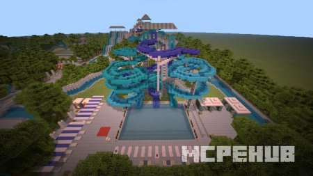 Водная горка в форме зигзага