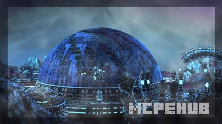 космическая станция в Minecraft
