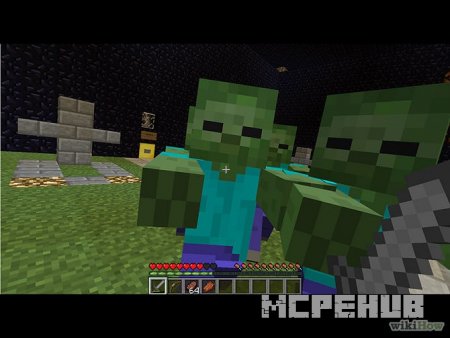 атака враждебных мобов