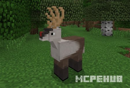 Олень в интересной градиентной расцветке