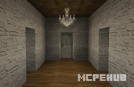 Белая комната с красивой люстрой