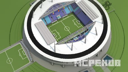 создание футбольного поля с помощью WorldEdit