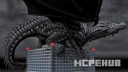 дракон, созданный с помощью MCEdit