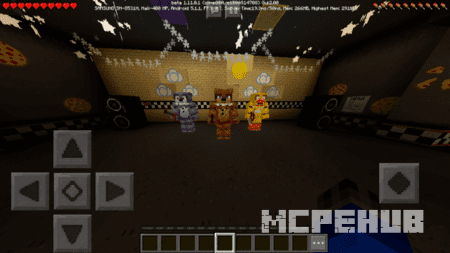 Представление трёх аниматроников на карте