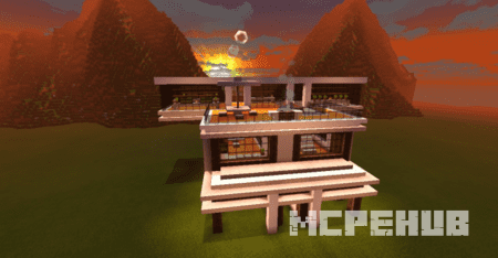 Шикарный дом, созданные при помощи использования команды