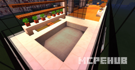 Небольшая ванна с панорамными окнами