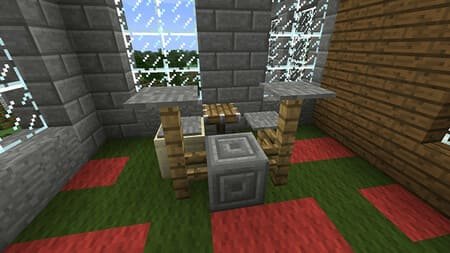 интерьер в Minecraft