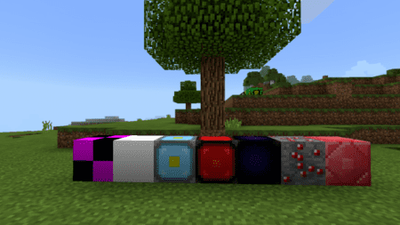 Некоторые недоступные ранее блоки, добавленные в игру