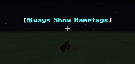 Мод: Всегда показывать имена мобов