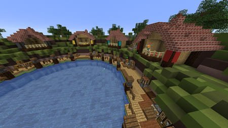 пруд с рыбой