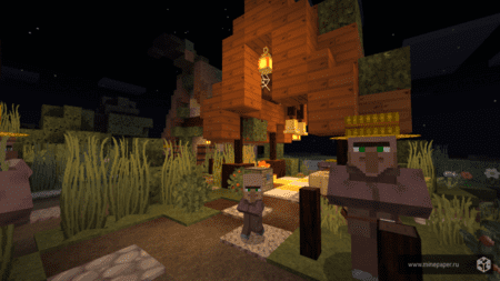 Деревенские жители в деревне