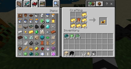 Рецепт крафта золотой брони для лошади