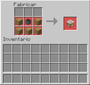 Рецепт крафта первого типа производственного стола