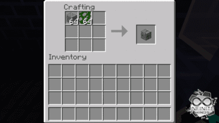 Рецепт крафта камня со мхом