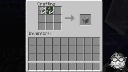 Рецепт крафта серого замшелого камня